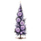 Lavender Christmas Tree & Flowers 6 Fabric Panel - ineedfabric.com