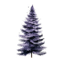 Lavender Christmas Tree Plain 2 Fabric Panel - ineedfabric.com