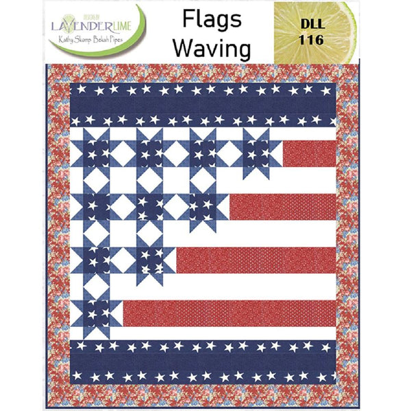 Lavender Lime, Flags Waving Quilt Pattern - ineedfabric.com