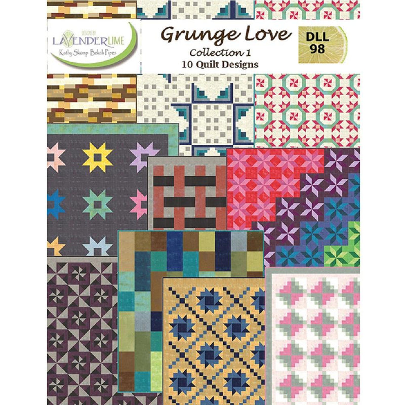 Lavender Lime, Grunge Love Collection 1 Quilt Pattern - ineedfabric.com