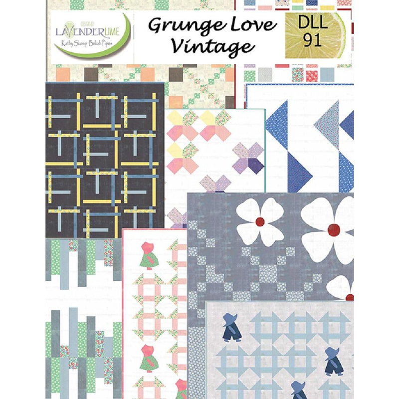 Lavender Lime, Grunge Love Vintage Quilt Pattern - ineedfabric.com