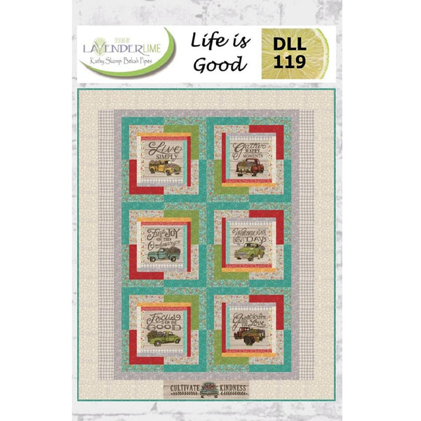 Lavender Lime, Life Is Good Quilt Pattern - ineedfabric.com