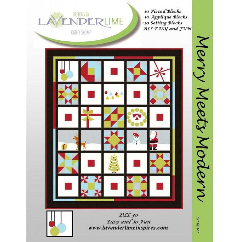 Lavender Lime, Merry Meets Modern Quilt Pattern - ineedfabric.com