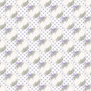 Lavender Patches & Hearts Fabric - White - ineedfabric.com