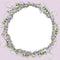 Lavender Wreath Fabric Panel - Purple - ineedfabric.com