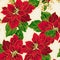 Lavish Poinsettias Large Poinsettias Fabric - ineedfabric.com