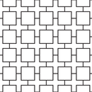 Layered Squares Fabric - Black/White - ineedfabric.com