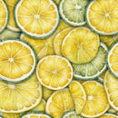 Lemons and Limes Slices Fabric - ineedfabric.com