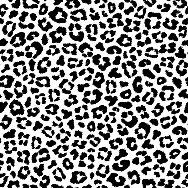 Leopard Skin Fabric - Black/White - ineedfabric.com