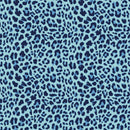 Leopard Skin Fabric - Blue - ineedfabric.com