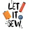 Let It Sew Fabric Panel - Multi - ineedfabric.com