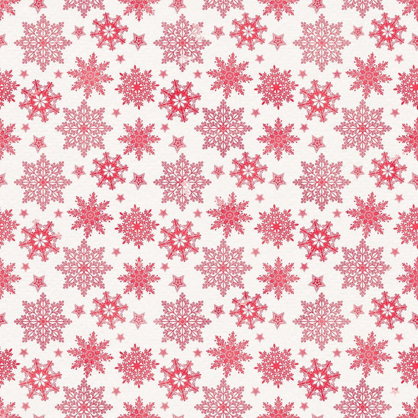 Let It Snow Snowflakes on Grunge Fabric - White - ineedfabric.com