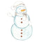 Let It Snow Snowman Fabric Panel - White - ineedfabric.com