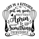 Life Is A Kitchen Fabric Panel - ineedfabric.com