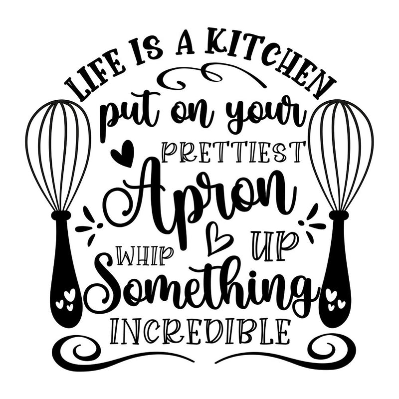 Life Is A Kitchen Fabric Panel - ineedfabric.com