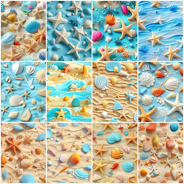 Life Is Better at the Beach Fabric Collection - 1 Yard Bundle - ineedfabric.com