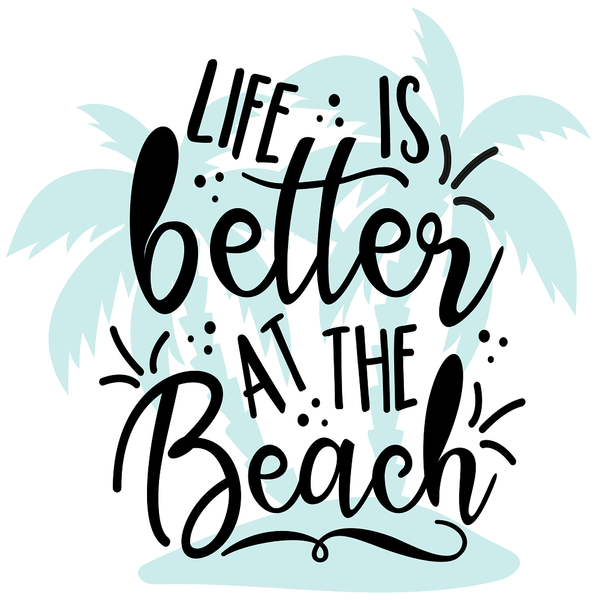 Life is Better at the Beach Fabric Panel - ineedfabric.com