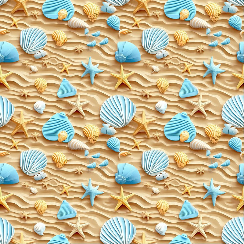 Life Is Better at the Beach Pattern 11 Fabric - ineedfabric.com