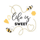 Life Is Sweet Fabric Panel - ineedfabric.com