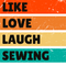 Like Love Laugh Sewing Fabric Panel - ineedfabric.com