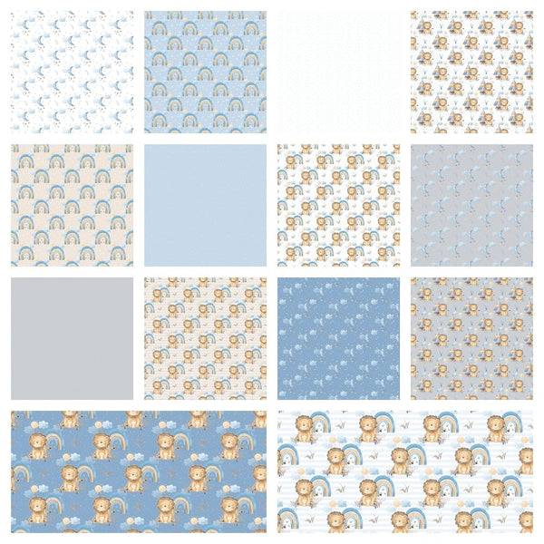 Lil Lion Fabric Collection - 1 Yard Bundle - ineedfabric.com