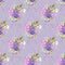 Lilac Bouquets & Filigree Fabric - Purple - ineedfabric.com