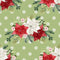 Little Bambi Flowers Fabric - Green - ineedfabric.com