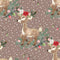 Little Bambi on Irregular Dots Fabric - Brown - ineedfabric.com
