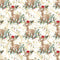Little Bambi on Swirls Fabric - White - ineedfabric.com
