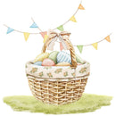 Little Critters Easter Rabbit Family Eggs Fabric Panel - ineedfabric.com