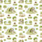 Little Critters Easter Rabbit Family Pattern 3 Fabric - White - ineedfabric.com