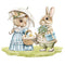 Little Critters Easter Rabbit Family Scene 4 Fabric Panel - ineedfabric.com