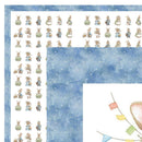 Little Critters Easter Rabbit Family Wall Hanging 42" x 42" - ineedfabric.com