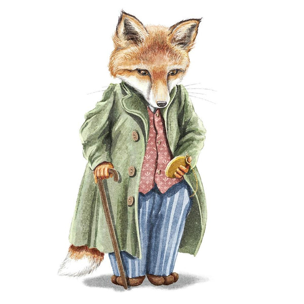 Little Critters Fox in Suit Fabric Panel - ineedfabric.com