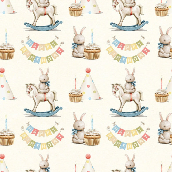 Little Critters It's a Party! Festive Elements Fabric - Tan - ineedfabric.com