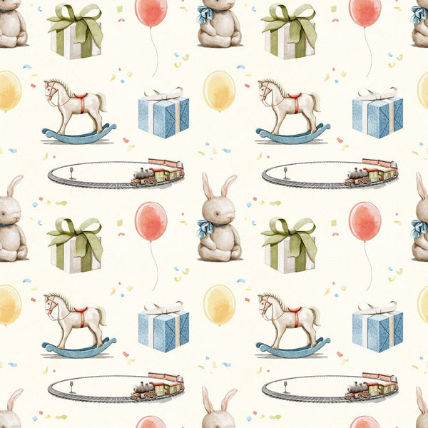 Little Critters It's a Party! Toys Fabric - Tan - ineedfabric.com