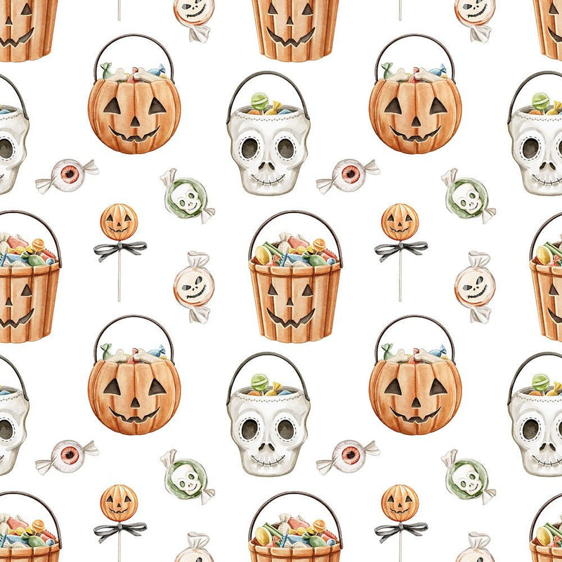 Little Critters Spooky Halloween Candies Fabric - ineedfabric.com