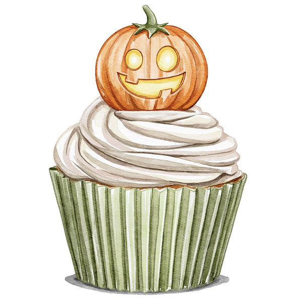Little Critters Spooky Halloween Pumpkin Cupcake Fabric Panel - ineedfabric.com