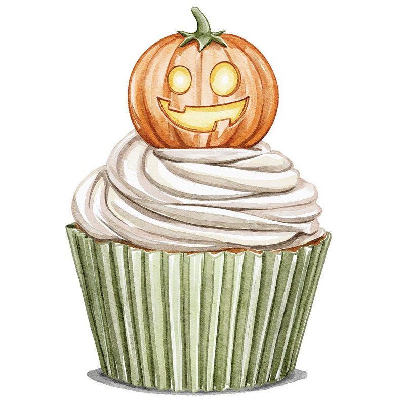 Little Critters Spooky Halloween Pumpkin Cupcake Fabric Panel - ineedfabric.com