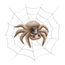 Little Critters Spooky Halloween Spider on Web Fabric Panel - ineedfabric.com