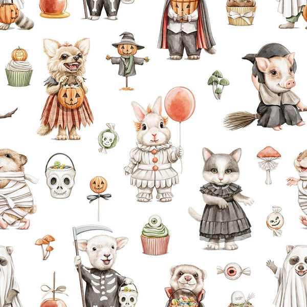 Little Critters Spooky Halloween Trick-or-Treat Fabric - ineedfabric.com