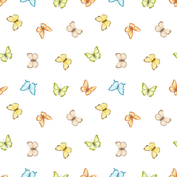 Little Critters Summer Fun Butterflies Fabric - ineedfabric.com