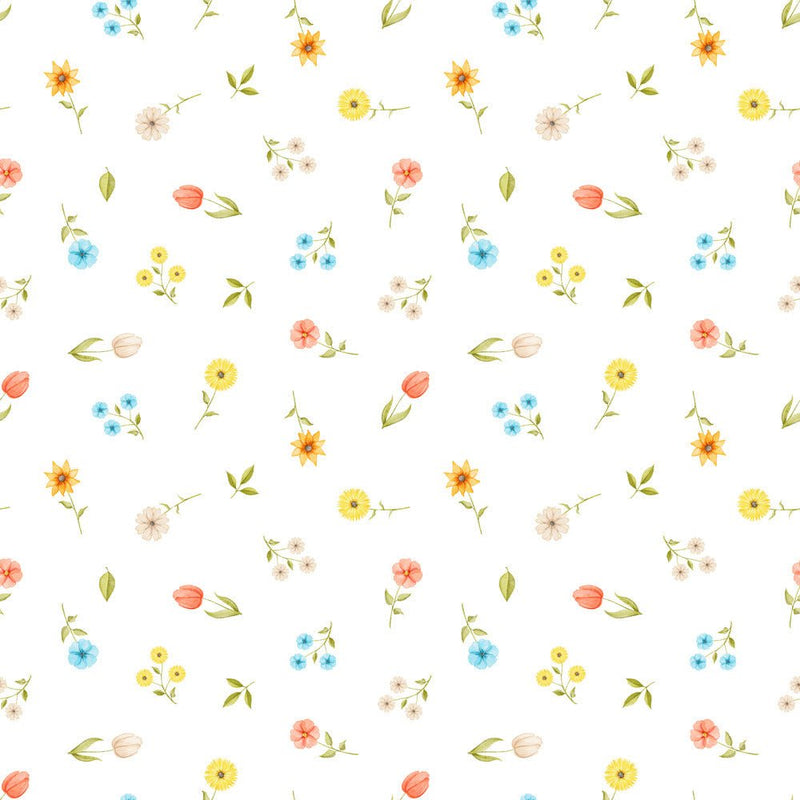 Little Critters Summer Fun Floral Fabric - ineedfabric.com