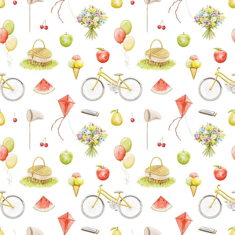 Little Critters Summer Fun Picnic Fabric - ineedfabric.com