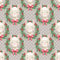 Llama Wreaths on Snowflake Fabric - Grey - ineedfabric.com