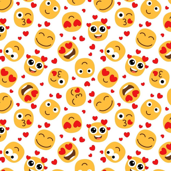 Love Emojis Fabric - ineedfabric.com
