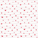 Love is in the Air Pattern 1 Fabric - White - ineedfabric.com
