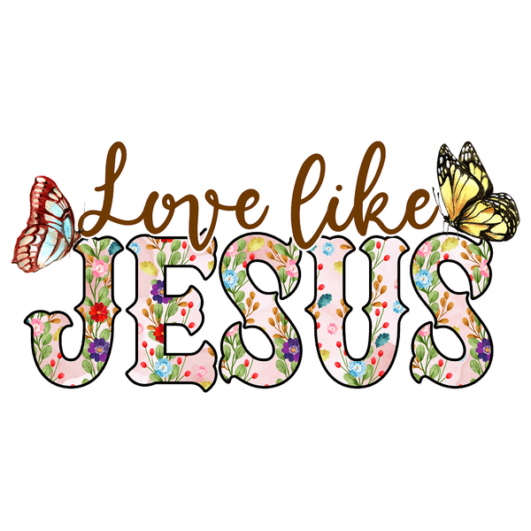 Love Like Jesus Fabric Panel - ineedfabric.com