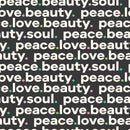 Love, Peace, and Beauty Font Fabric - ineedfabric.com