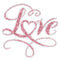 Loving Hearts Font Fabric Panel - ineedfabric.com